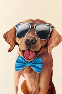 FreshCut Paper Golden Retriever Pop-Up Greeting Card