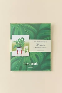 FreshCut Paper Mini Monstera Pop-Up Greeting Card