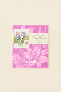 FreshCut Paper Mini Lilies & Lupines Pop-Up Greeting Card