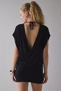 UO Endless Love Double Plunge Jersey Knit Mini Dress