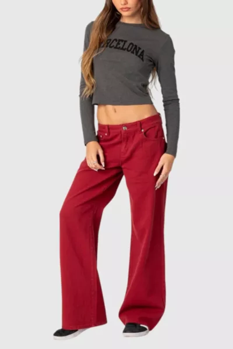 Edikted Roman Low Rise Slouchy Jeans