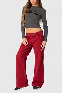 Edikted Roman Low Rise Slouchy Jeans