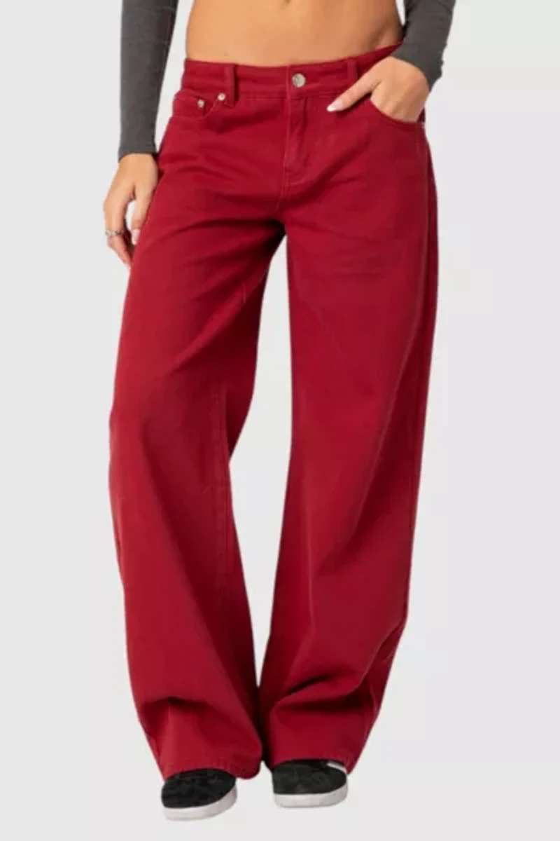 Edikted Roman Low Rise Slouchy Jeans