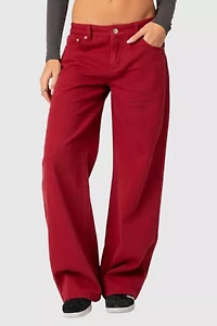 Edikted Roman Low Rise Slouchy Jeans