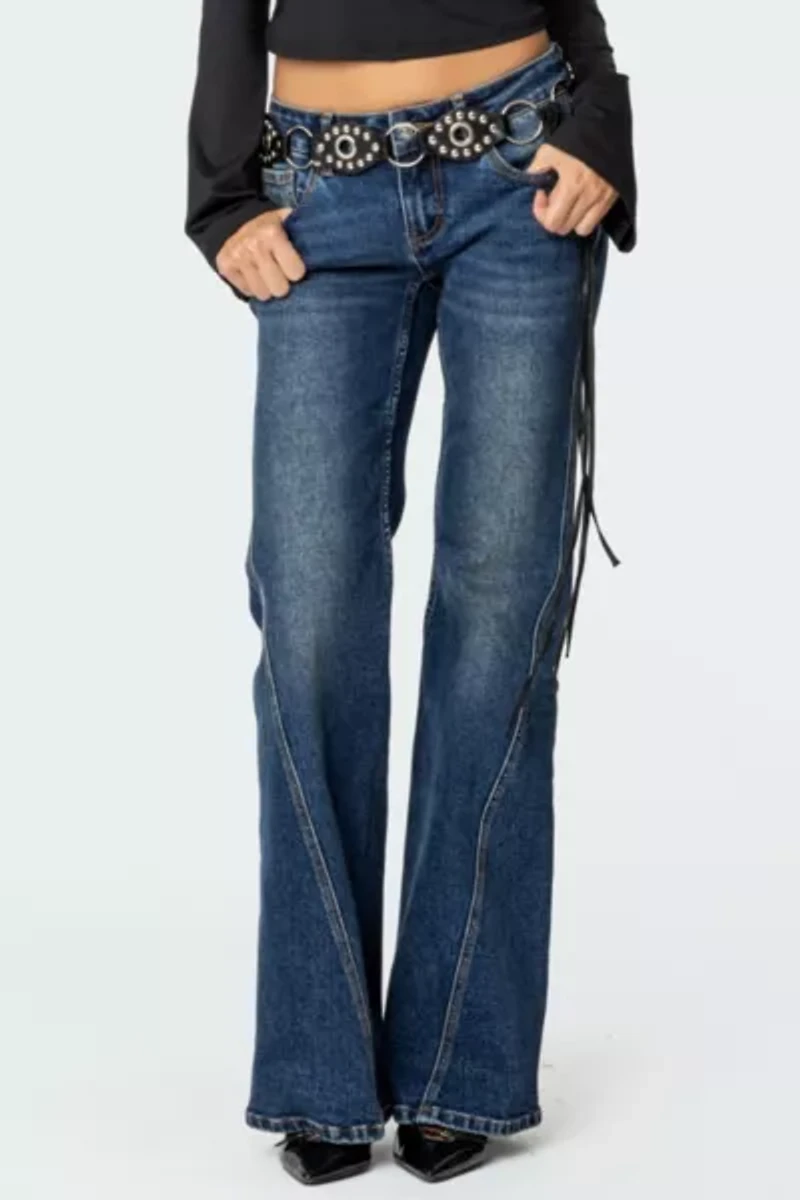 Edikted Colton Boot Cut Low Rise Jean