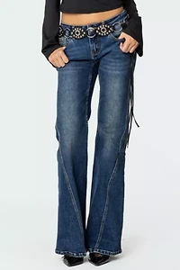 Edikted Colton Boot Cut Low Rise Jean
