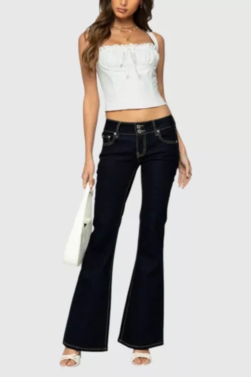 Edikted Tilda Low Rise Flared Jeans