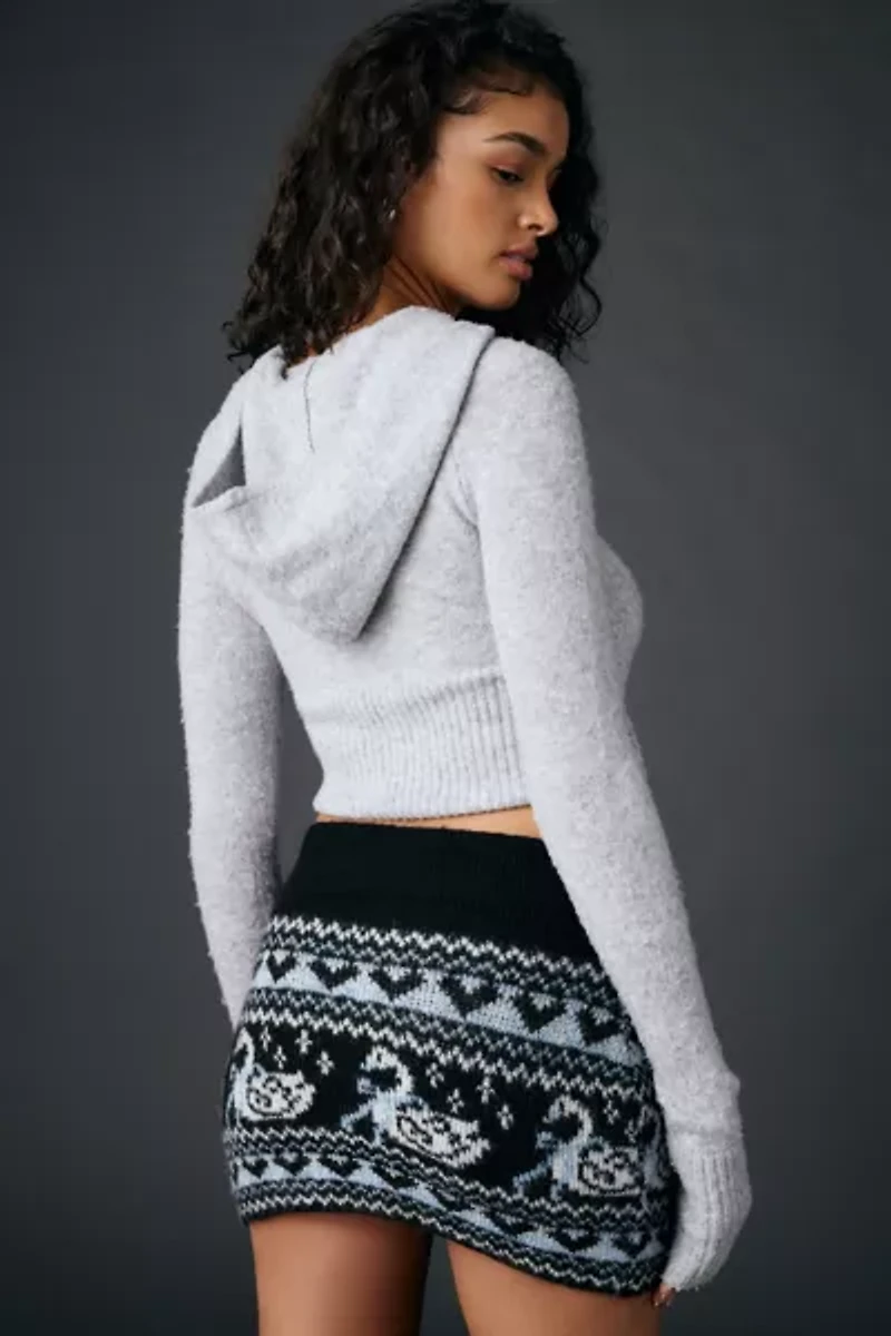 BDG Northern Lights Fairisle Knit Micro Mini Skirt