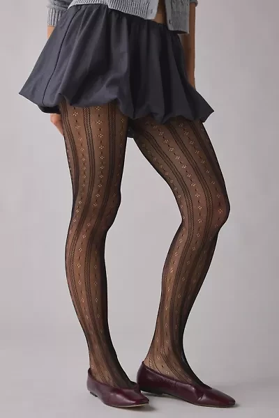 Clover Pointelle Tights
