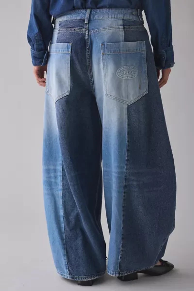 BDG Oversized Cocoon Spliced Patchwork Jean