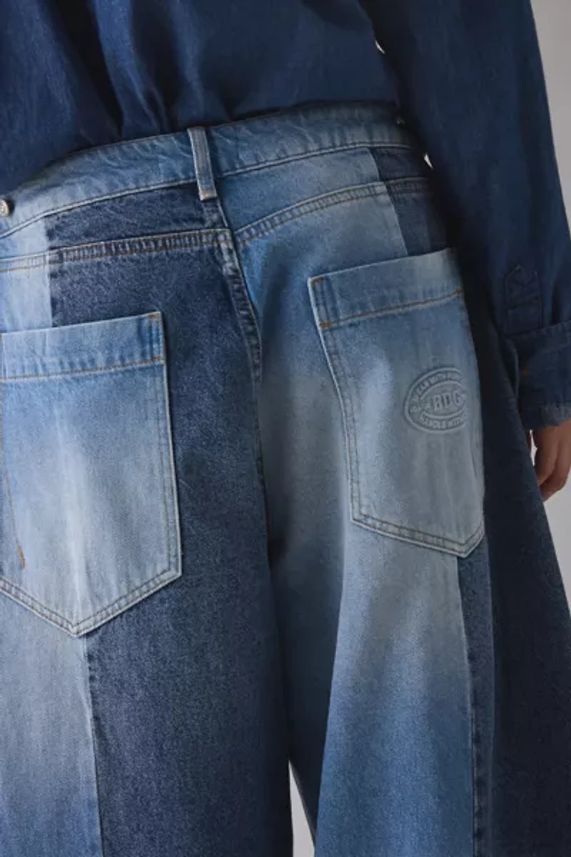 BDG Oversized Cocoon Spliced Patchwork Jean
