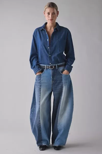 BDG Oversized Cocoon Spliced Patchwork Jean