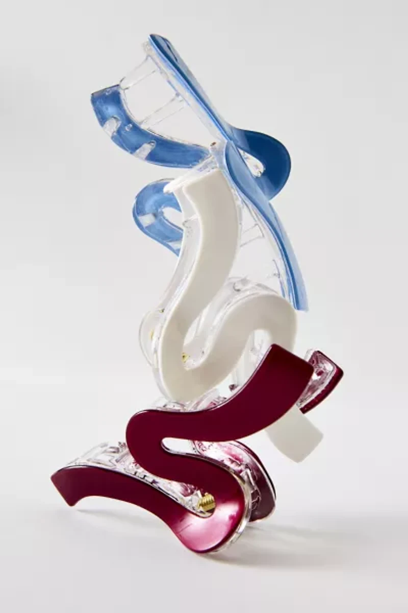 Marlowe Wave Resin Claw Clip