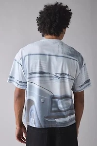 Car Allover Graphic Print Tee