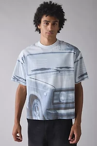 Car Allover Graphic Print Tee