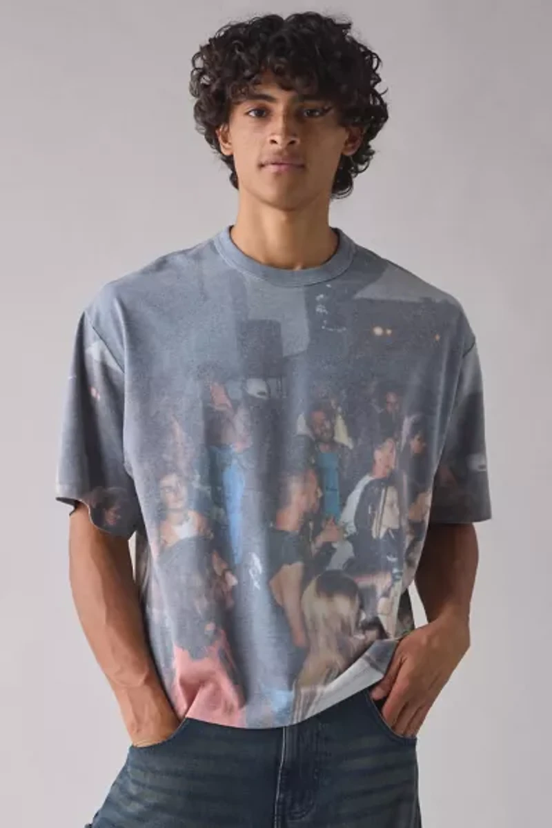 Rave Allover Print Tee