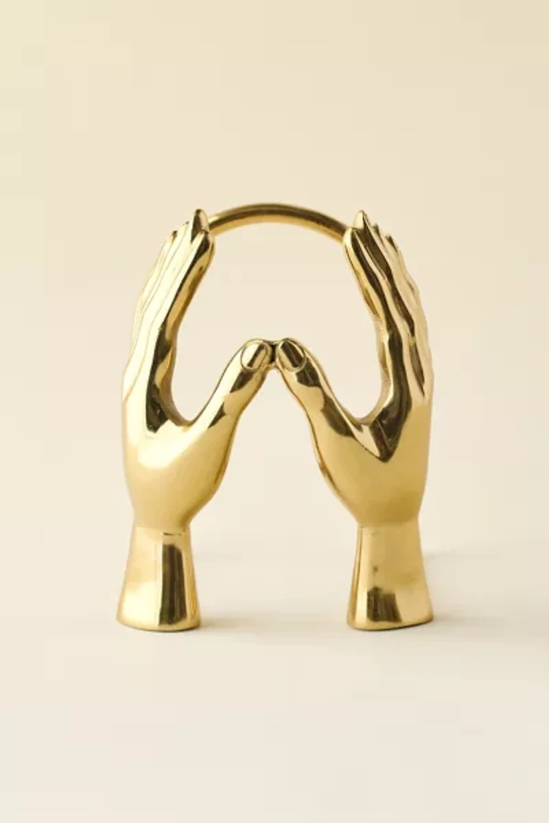 Hands Metal Vinyl Record Storage Rack