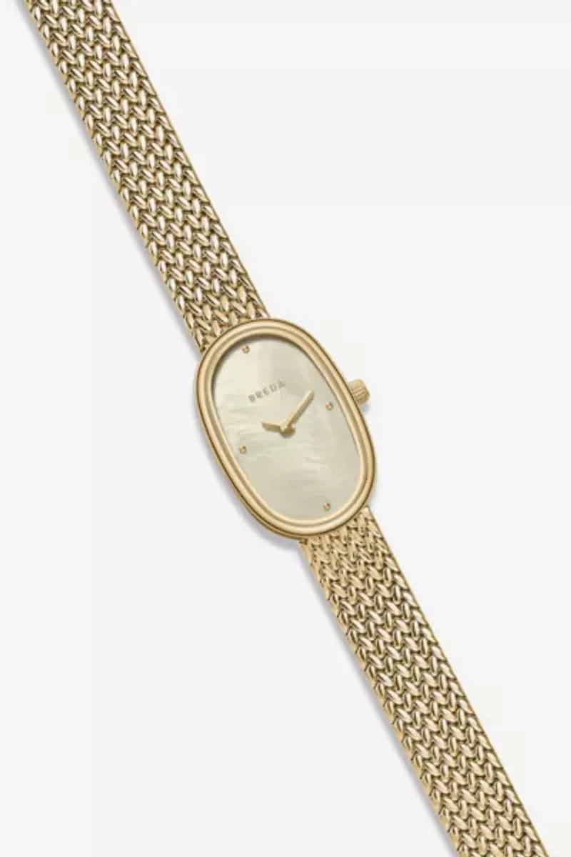 BREDA Jane Tethered Mesh Bracelet Seiko Quartz 18MM Watch