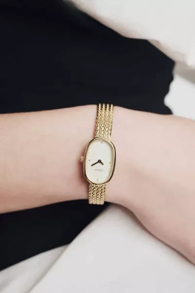 BREDA Jane Tethered Mesh Bracelet Seiko Quartz 18MM Watch