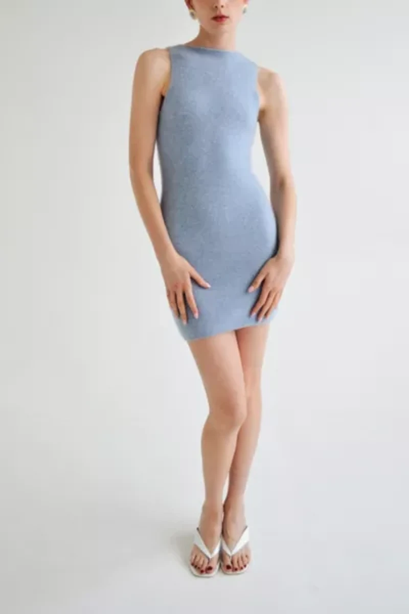 Smucky Lily Sleeveless Wool Blend Mini Dress