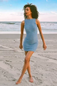 Smucky Lily Sleeveless Wool Blend Mini Dress