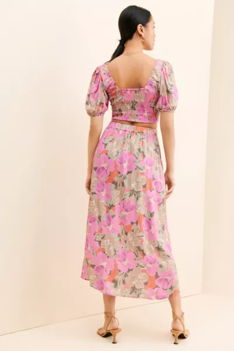 Saltwater Luxe Katie Floral Midi Skirt