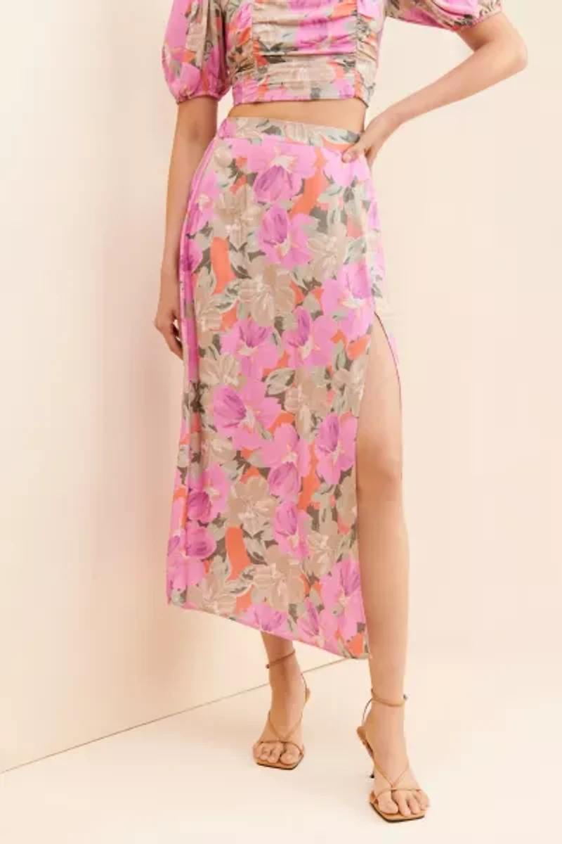 Saltwater Luxe Katie Floral Midi Skirt