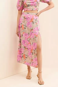 Saltwater Luxe Katie Floral Midi Skirt