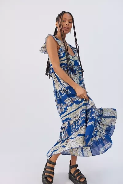 Magnolia Ruffle Maxi Dress