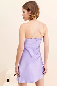 Third Form One-Shoulder Mini Slip Dress