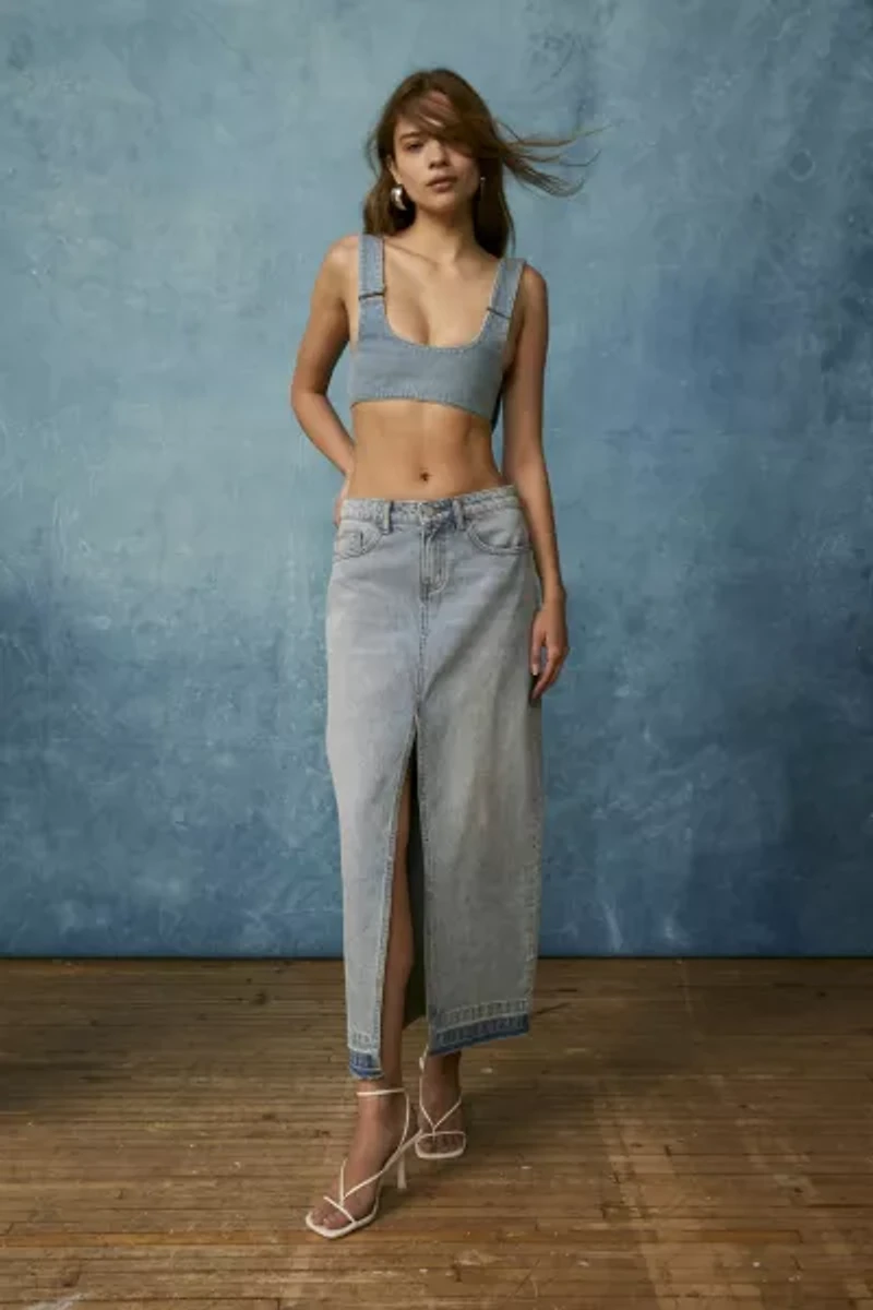 BDG Mandi Denim Maxi Skirt