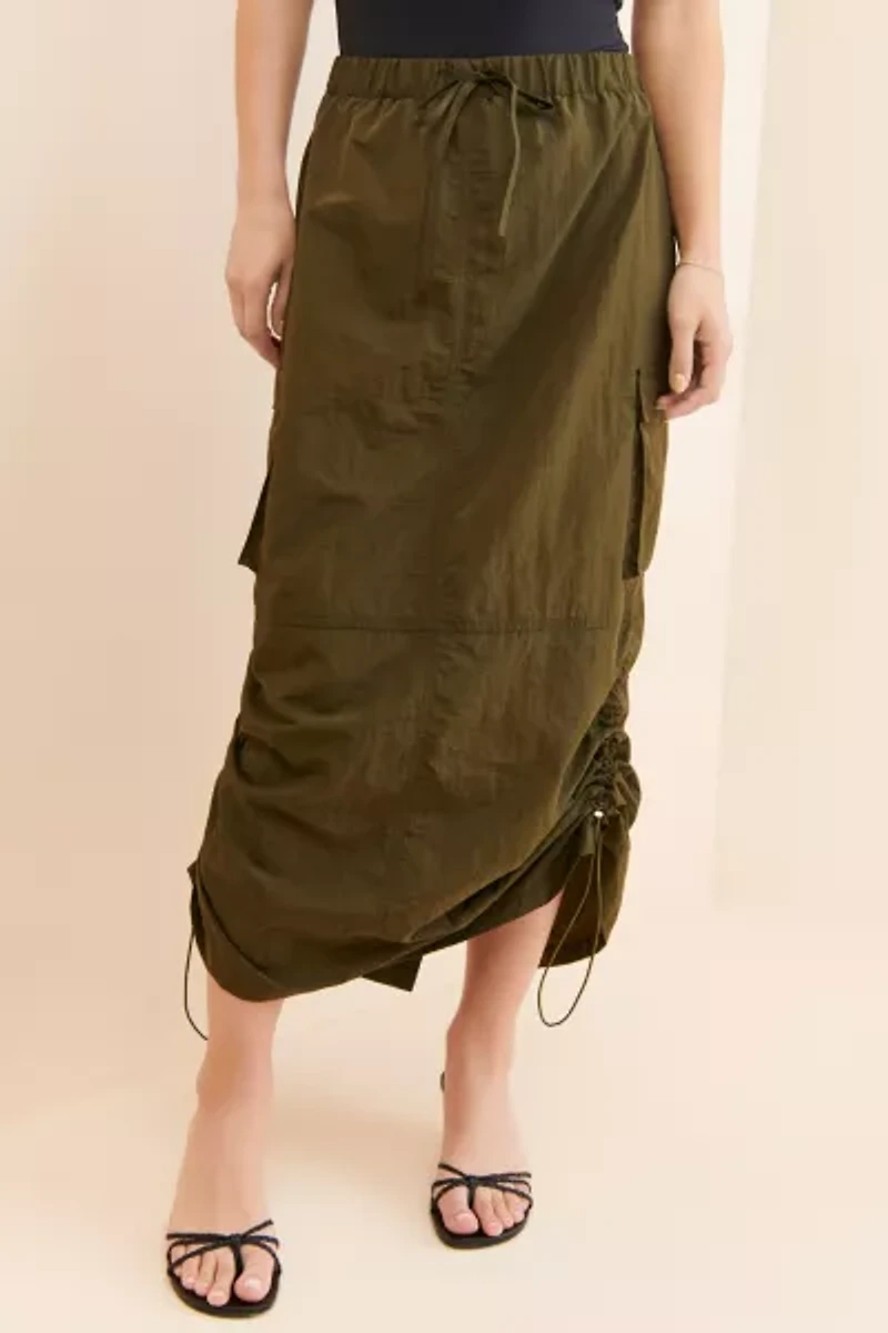 Dizzy Lizzy Cargo Maxi Skirt