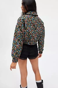 Evelyn Cropped Bomber Jacket
