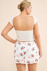 Lisa Says Gah Darcy Printed Mini Knit Skort