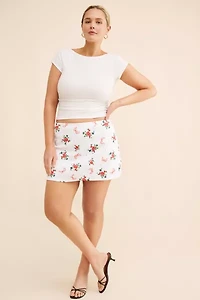 Lisa Says Gah Darcy Printed Mini Knit Skort
