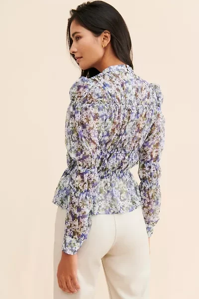 Ghospell Ice Tundra Ruched Top