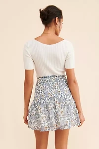 MinkPink Darcy Floral Shirred Skirt