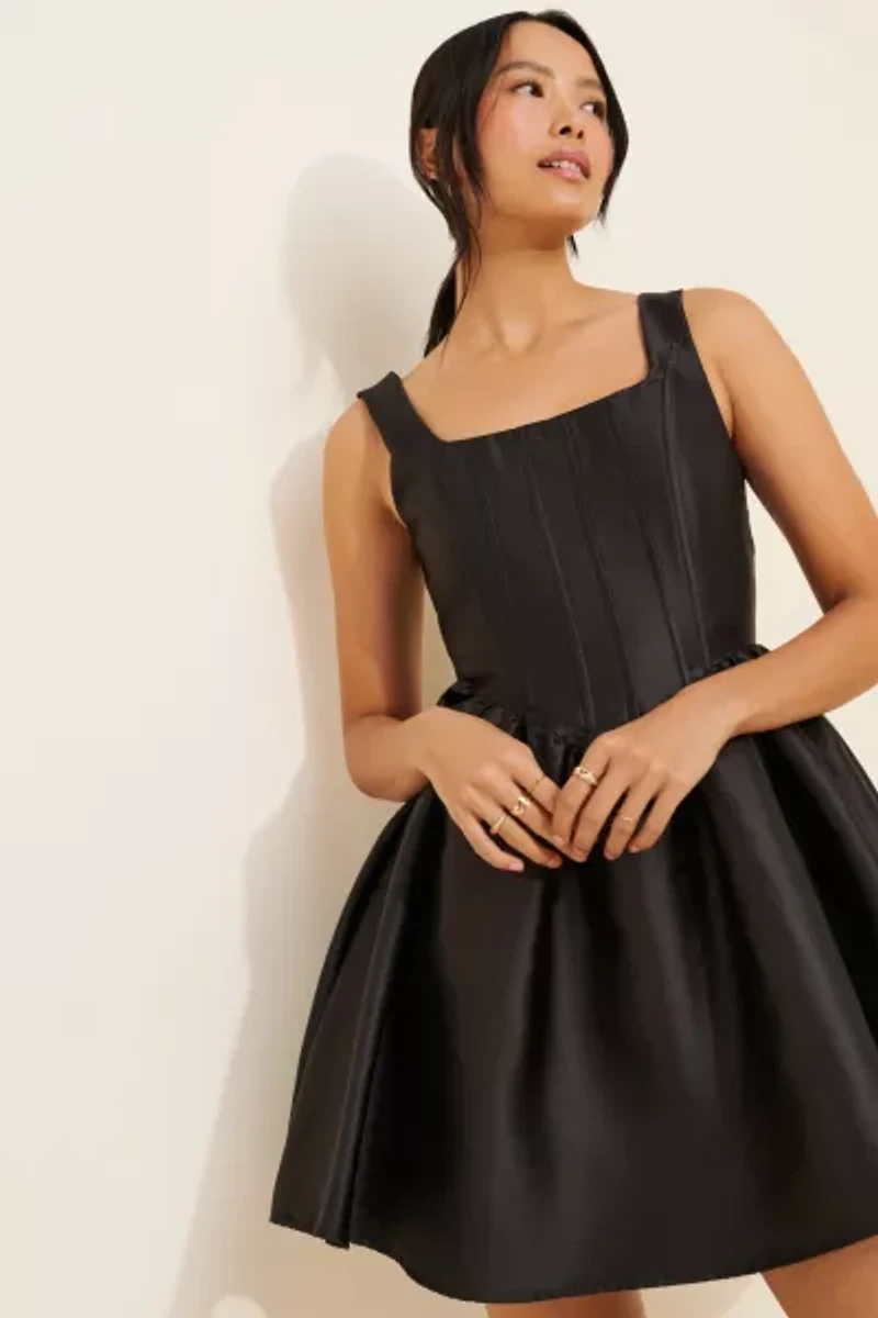 Glamorous Corset Satin Mini Dress