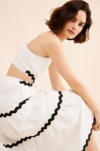 4SI3NNA Tiered Cutout Maxi Dress