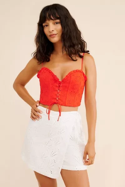 Dizzy Lizzy Asymmetric Eyelet Skort
