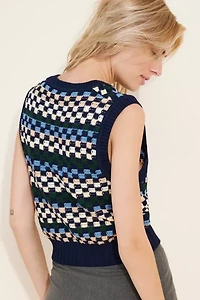 Dunst Unisex Crafted V-Neck Sweater Vest