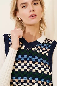 Dunst Unisex Crafted V-Neck Sweater Vest