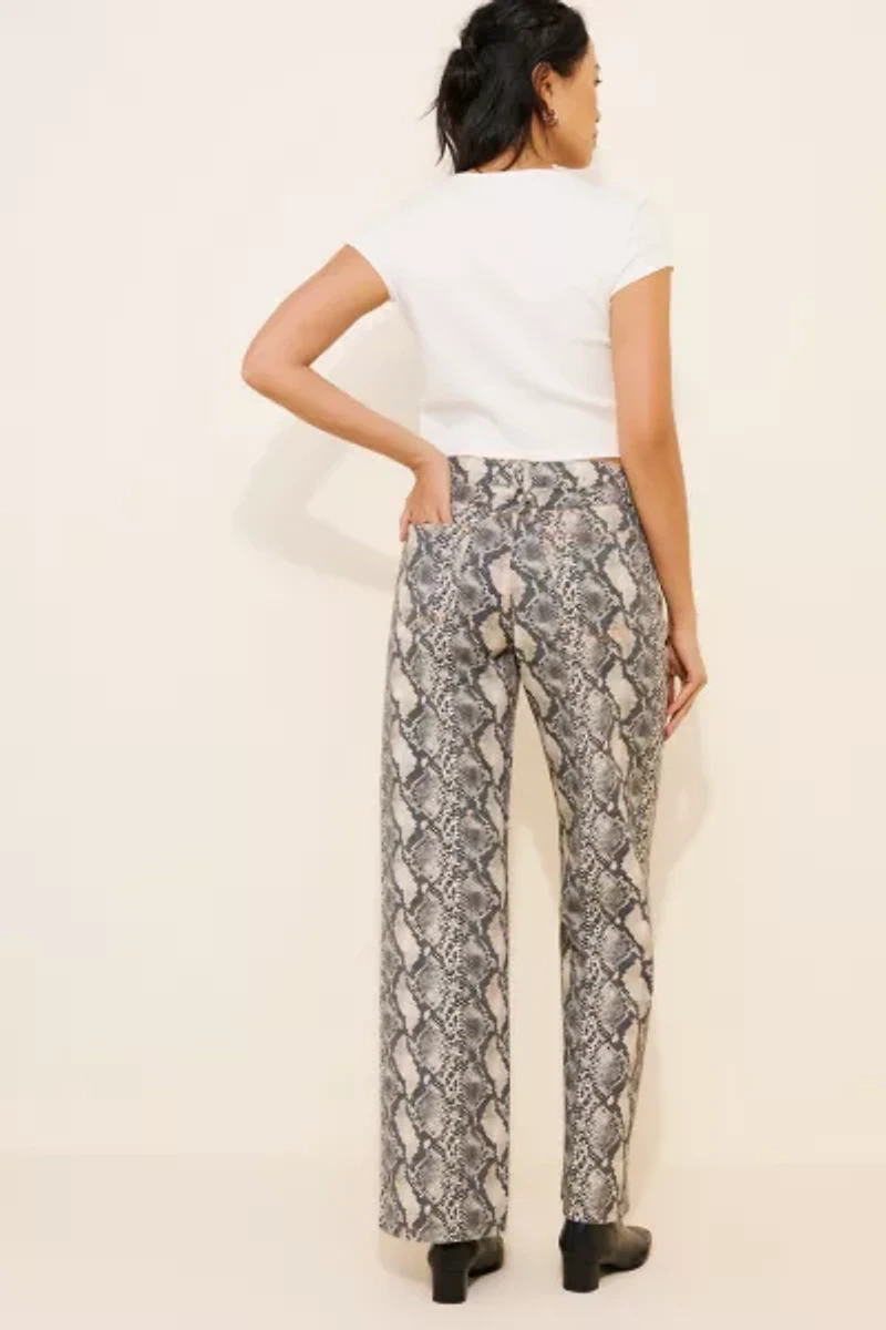 Lioness Top Model Snakeskin Jeans