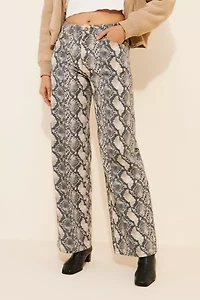 Lioness Top Model Snakeskin Jeans