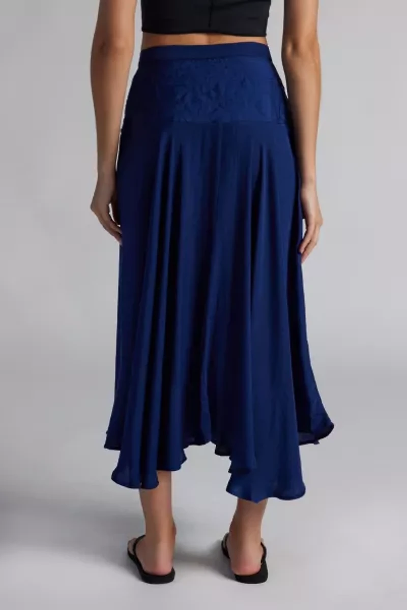 Vanessa Drop Waist Midi Skirt