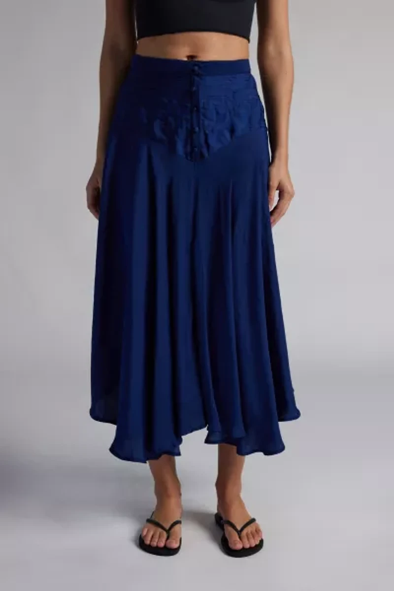 Vanessa Drop Waist Midi Skirt