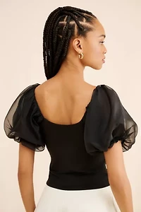 Steve Madden Pamelia Puff Sleeve Top