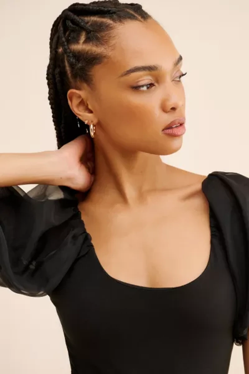 Steve Madden Pamelia Puff Sleeve Top