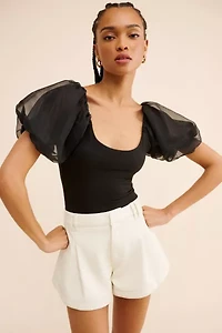 Steve Madden Pamelia Puff Sleeve Top
