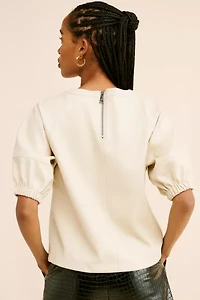 Steve Madden Reilly Vegan Leather Top